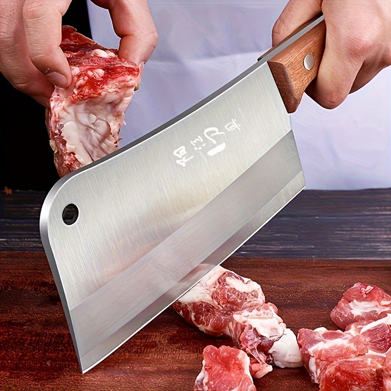 1 KG Chopping Knife Handmade Forged Kitchen Bone Knife Butcher