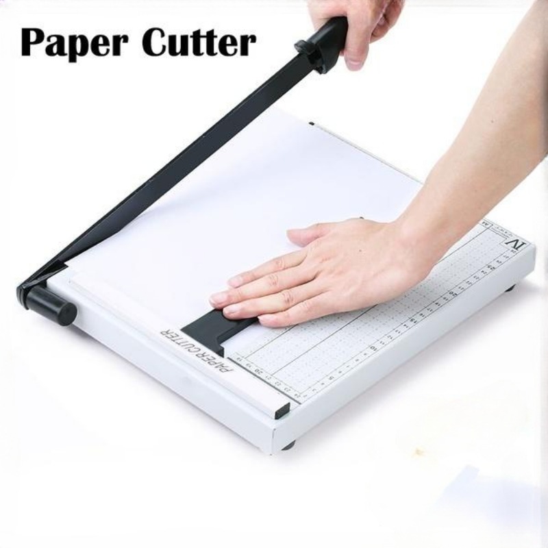 Cortador de papel, recortadora de papel con protector de seguridad,  cortador de papel de 12 pulgadas de longitud de corte con capacidad de 16  hojas