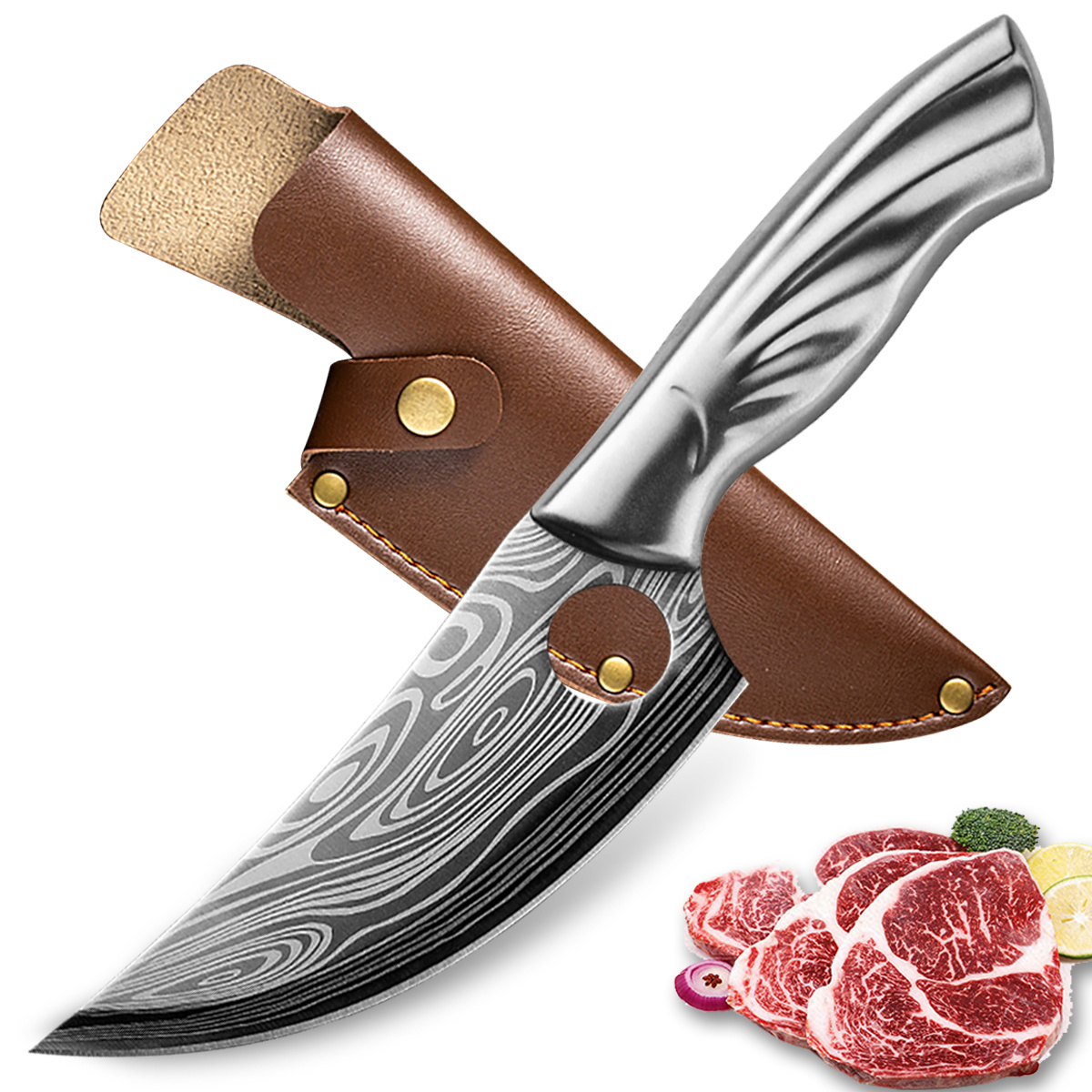 Damascus Chef Knife Vg10 Stainless Steel Razor Sharp Stain - Temu