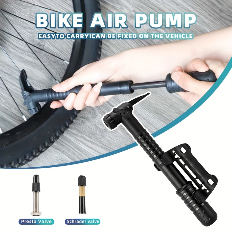 TÖLS Bomba de Aire Manual Aina Pro 134mm | Incluye Soporte Bomba Bicicleta  y Latiguillo | Herramientas MTB, Mancha Bicicleta | Inflador Ruedas