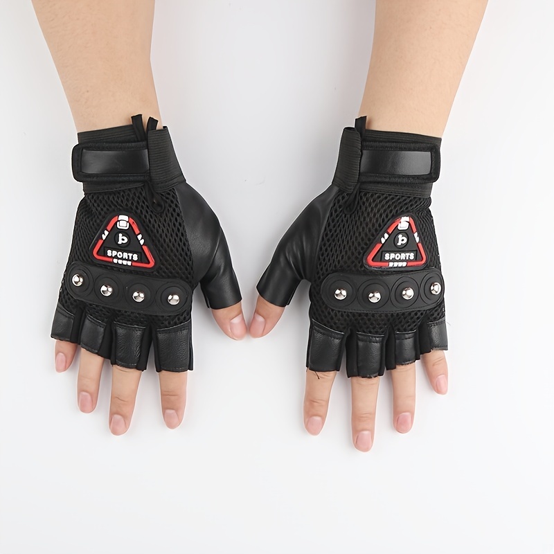 Leather cycling cheap gloves fingerless