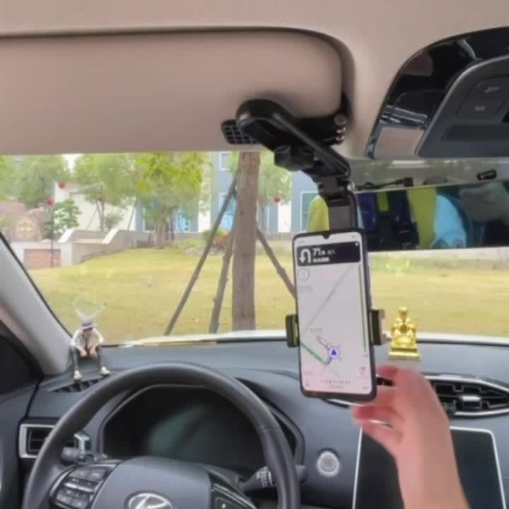 1080 Rotation Auto Clip Sonnenblende Handy halter Universal Telefon  halterung für iPhone Xs GPS Rückspiegel Stand Auto Handy Clip