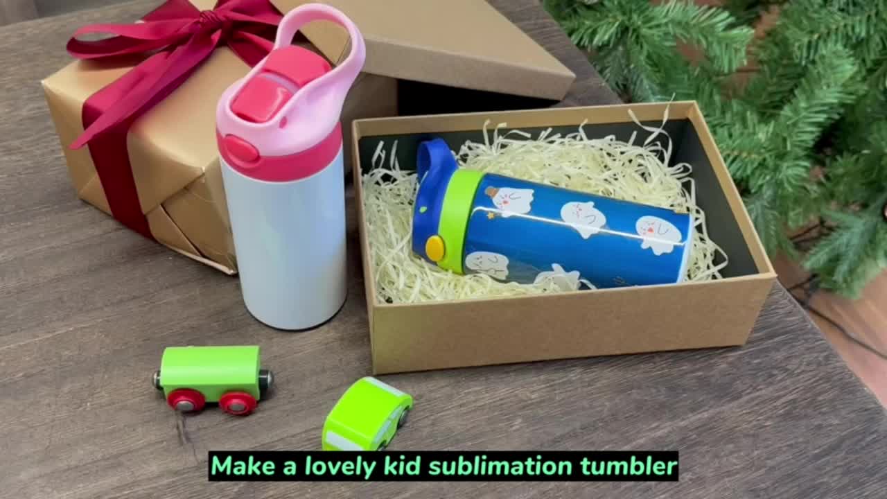 12oz Kid Tumbler Sublimation Strainght Insulated Tumbler,kids