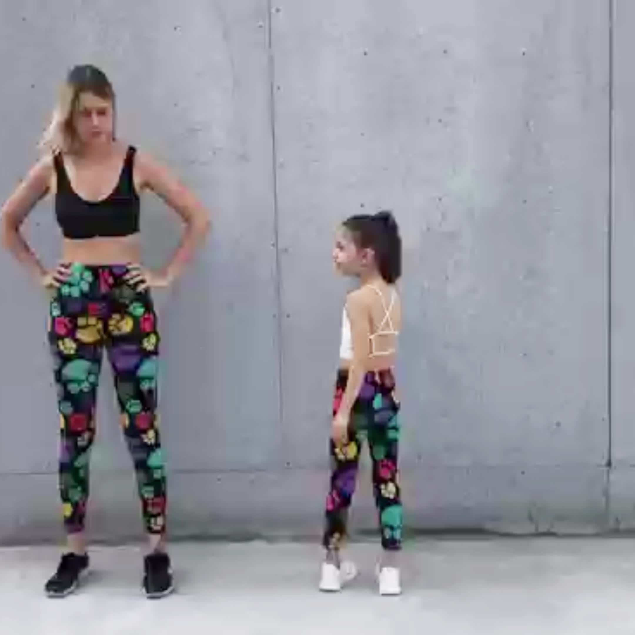 Kaufe 3–12 Jahre Kinder, Mädchen, Yoga-Hosen, Tanz-Leggings, bedruckte  Jogginghose