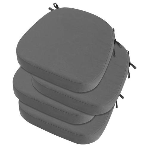 idee home outdoor chair cushions set of 2 17 x 17 x 3 thick outdoor cushion seat cushion waterproof patio furniture cushions with ties dining chair cushions indoor chair pads