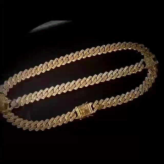 Y2K Cuban Link Chain Necklace Set