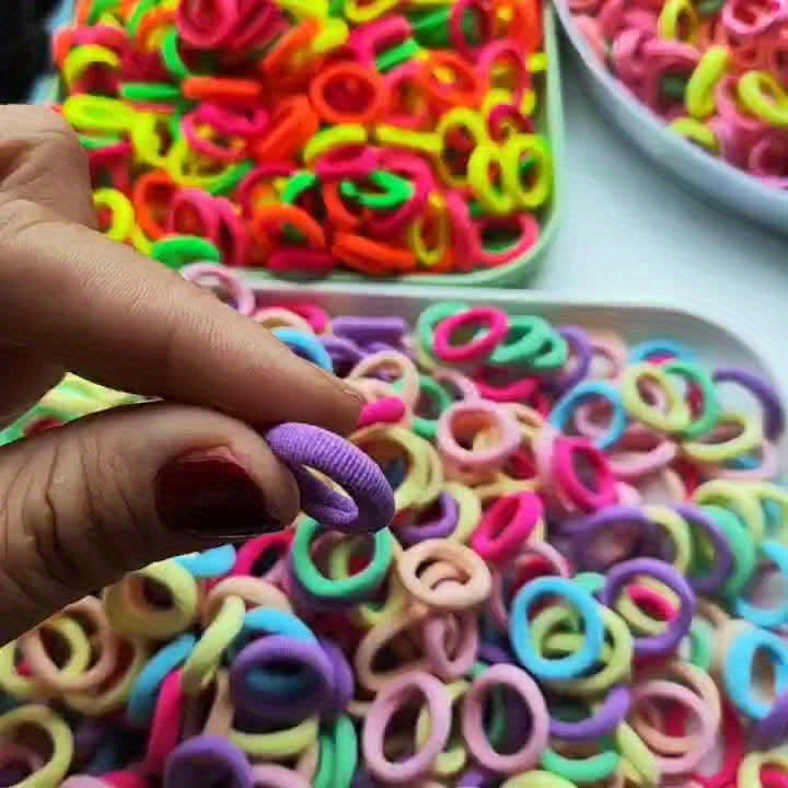 76pcs Multi-Color Elastic Hair Ties, Strong Hold