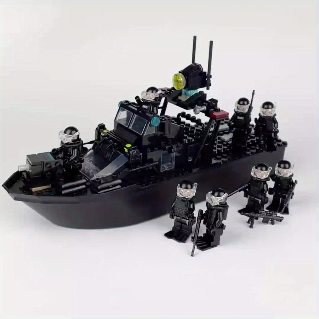 Build Epic Battle Navy Assault Boat Patrol Boat Series - Temu