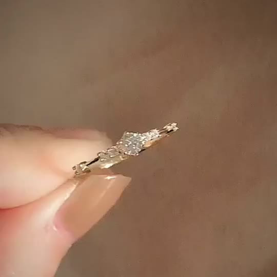 925 Sterling Silver Zirconia Ring Women'S Birthday Gift