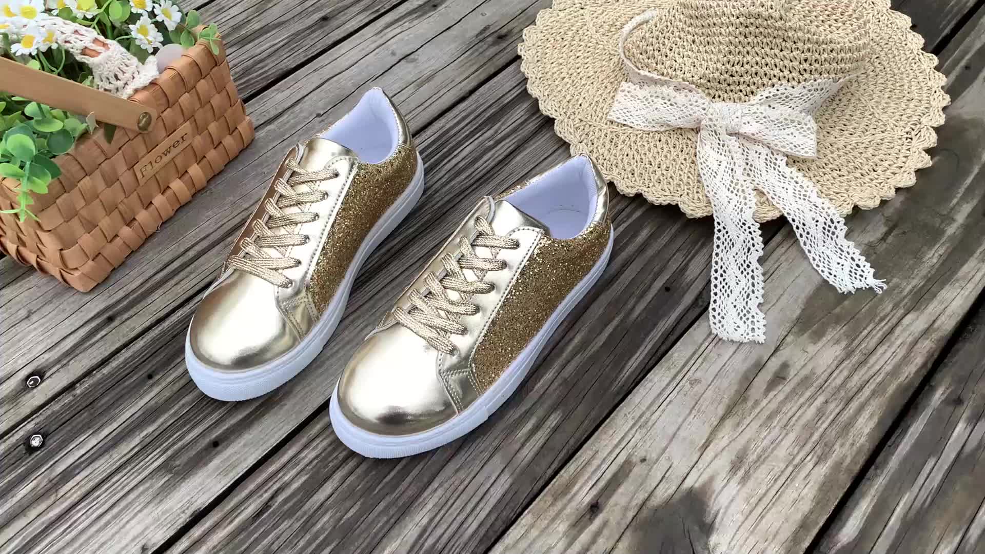  Gold Sneakers Women