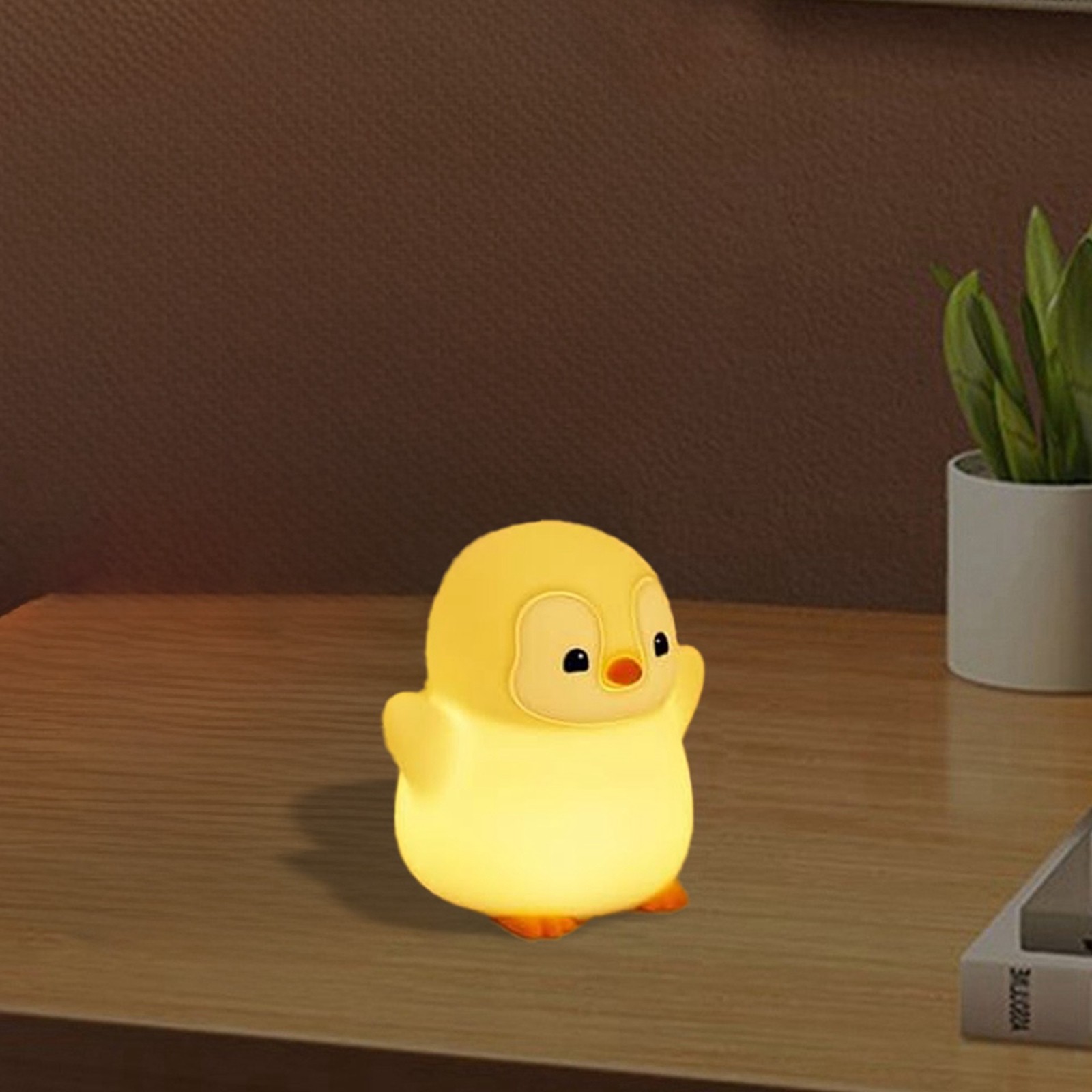 cute penguin night light bedside lamp with   no batteries needed plug in desk decor for bedroom living room office perfect birthday or halloween decoration gift for penguin lovers bedroom lighting   design durable construction decorative lighting   Product details 5