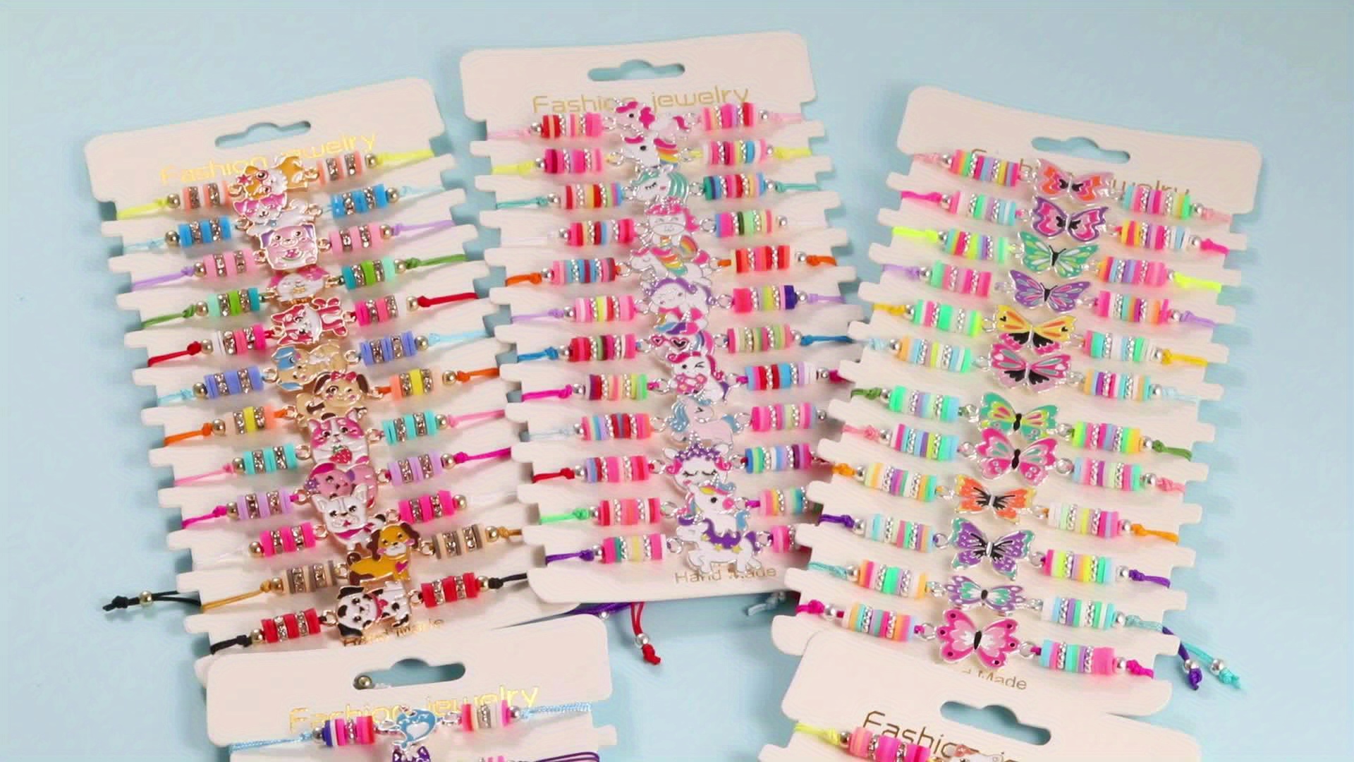 6pcs Adjustable Drawstring Bracelet Set for Girls