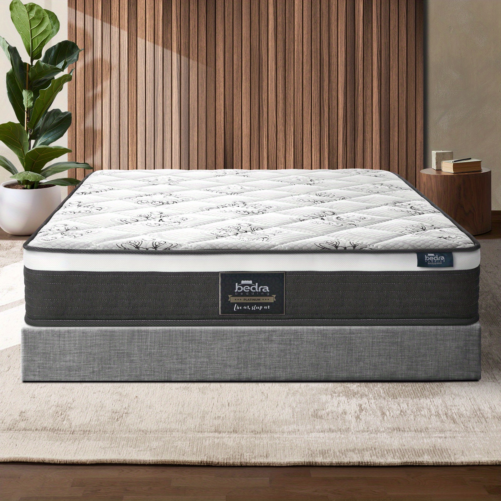 TEMU Queen Mattress Luxury Foam Bed Firm 30cm