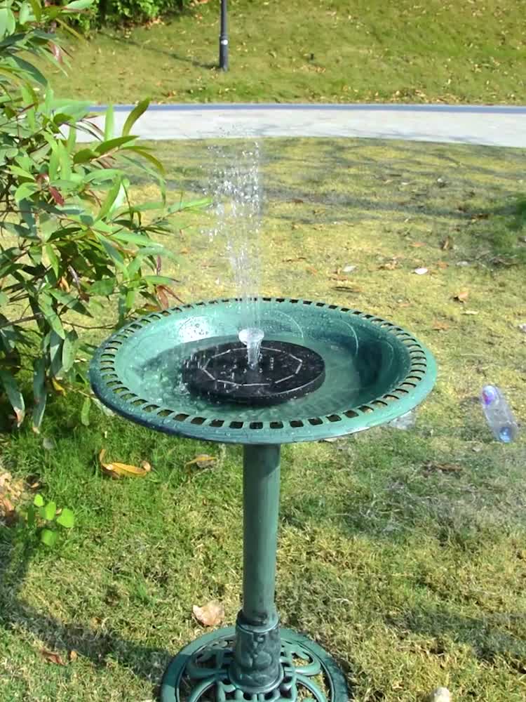 1pc Solar-Vogelbad-Brunnen-Pumpe Solar-Brunnen-Pumpe für Vogelbad