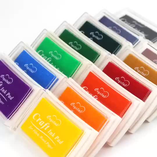 30 Colors Craft Ink Pads, Finger Stamp Pad, for Washable DIY Paper