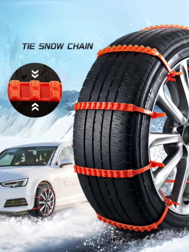 Fasce catene da neve per auto ruote suv antislittamento kit catena da ruote  set