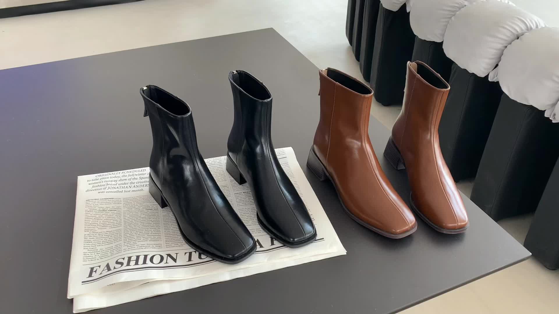 Balenciaga square 2025 toe boots