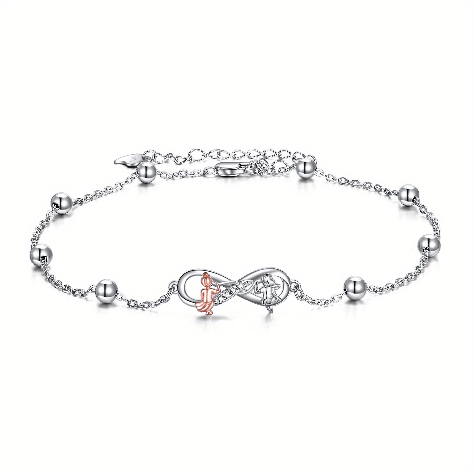 925 Sterling Silver Sister Anklet Jewelry Friendship Gifts For Women