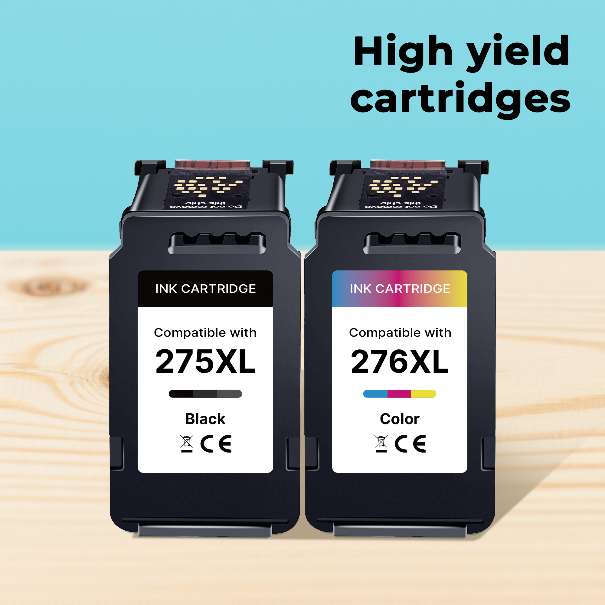 TEMU Cartouche d' 275XL de remplacement pour cartouche d'encre 275XL compatible avec Canon 275, 276 XL pour Canon TR4720, , TR4700, TS3500, TR4722,