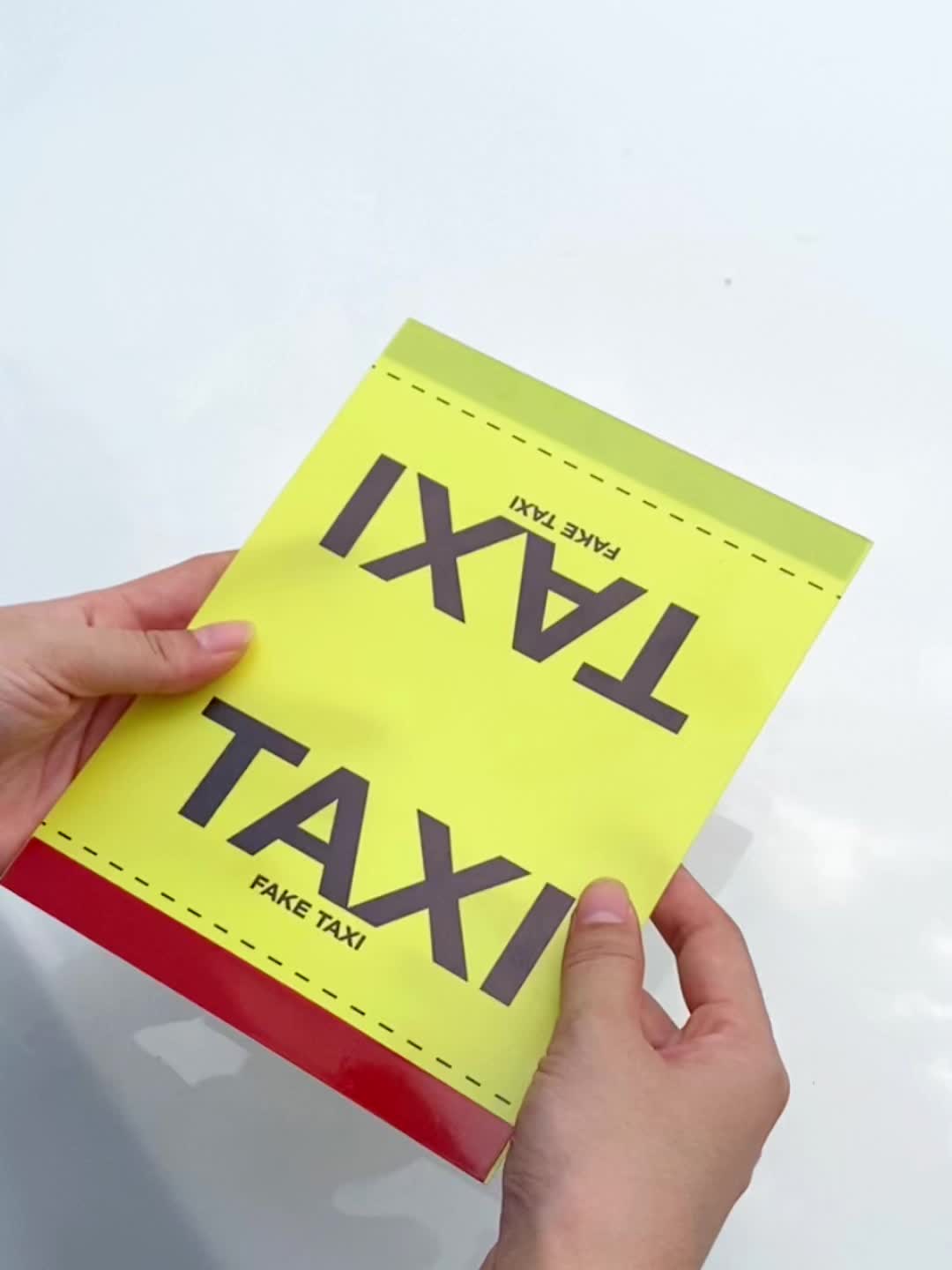 Taxi Autowaschetikettenaufkleber Dachkarosserieaufkleber Kreativer