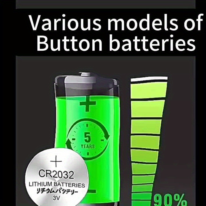 EEMB Paquete de 100 pilas CR2025 de 3 V con botón de batería de litio para  llaves FOB, calculadoras, contadores de monedas, relojes, monitores de