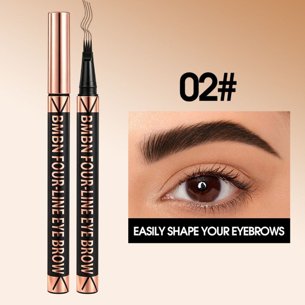 2pcs Four-Pronged Precision Makeup Brushes for Quick Shaping