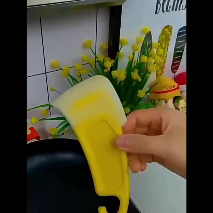 Silicone Pan Scraper Kitchen Silicone Spatula For Dirty Fry - Temu