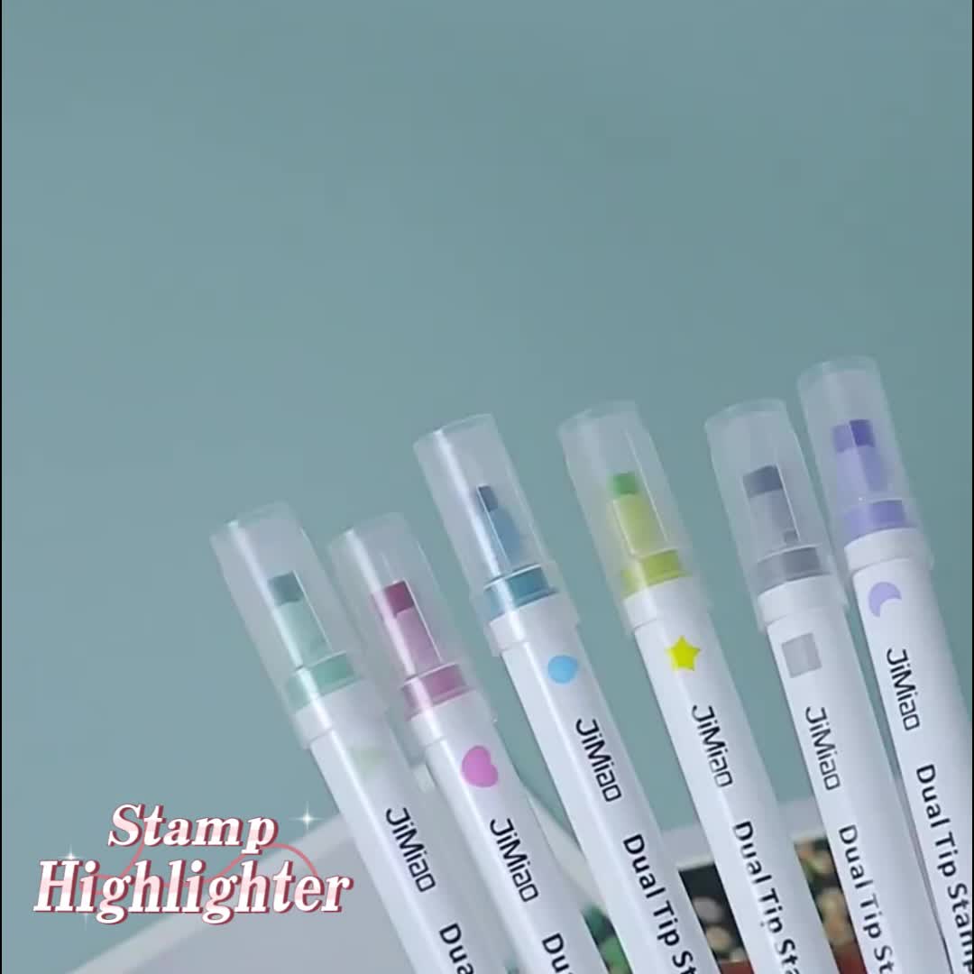 Dot Pens Dual Tip Dot Marker Pens Highlighter Pens Linear - Temu