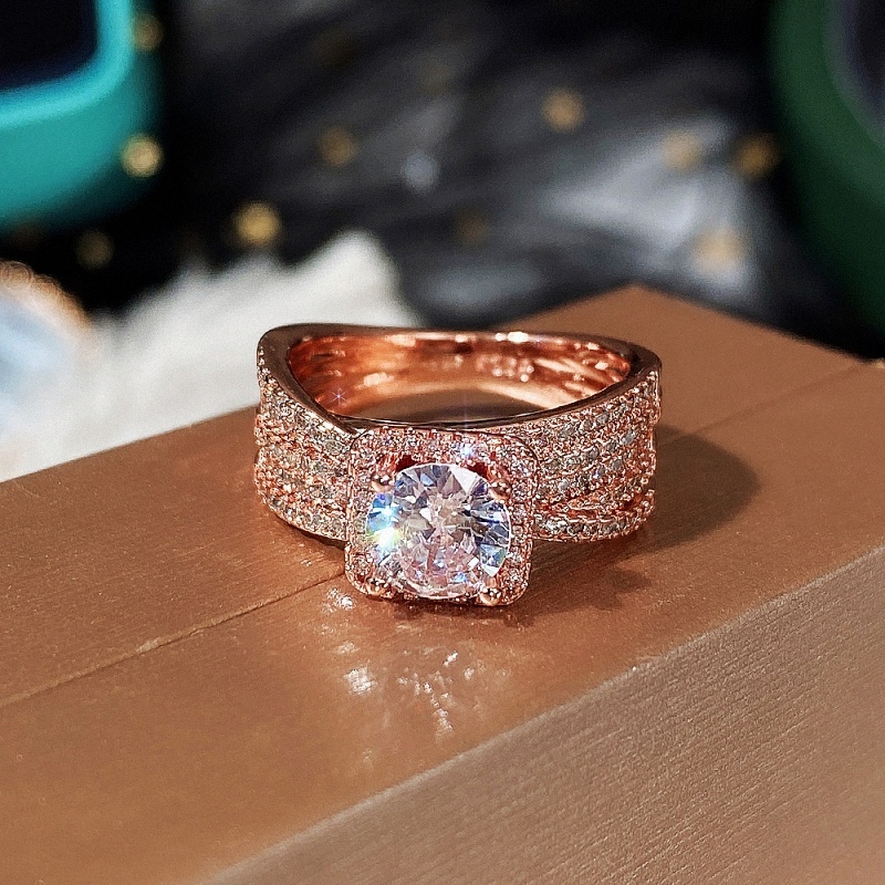 American swiss store rose gold rings