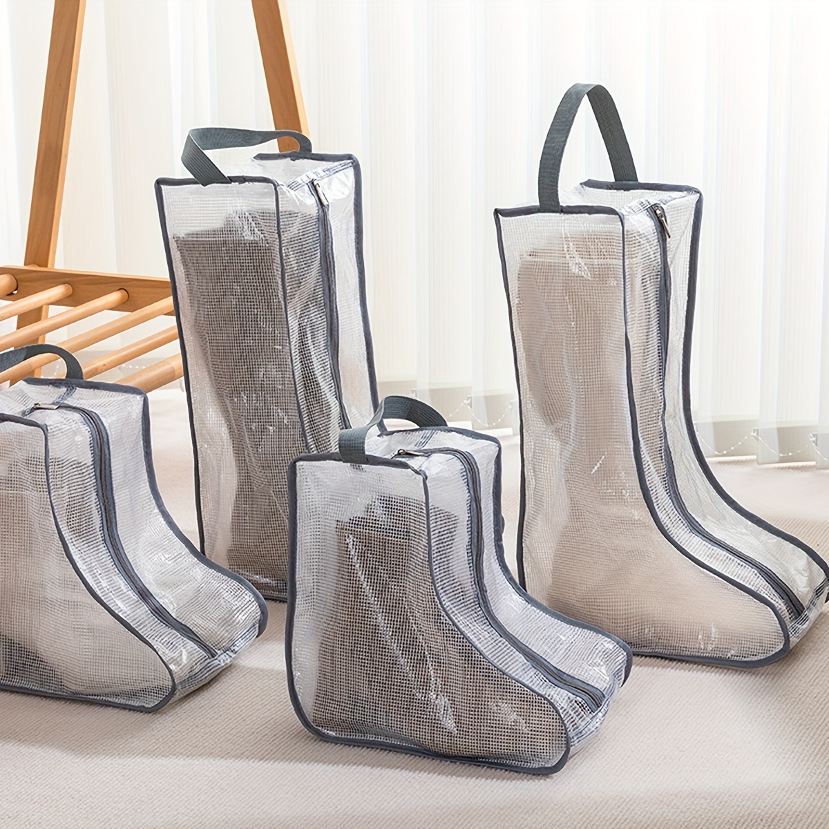 Clear Boot Storage Bag Portable Dust Cover For Short - Temu