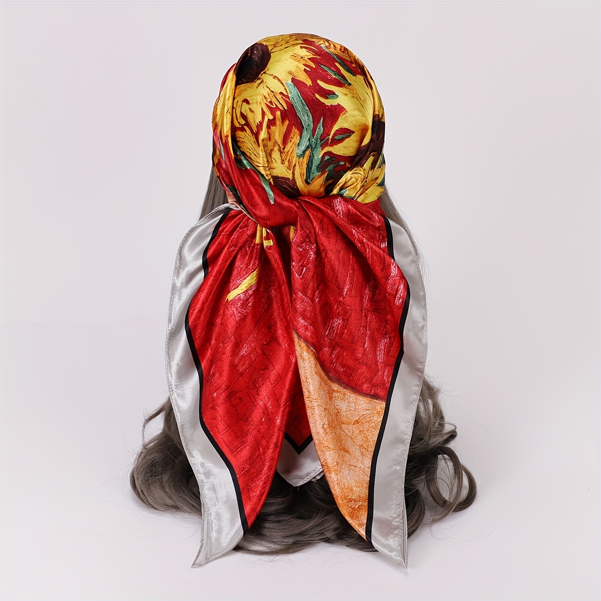 Ladies silk clearance square scarves