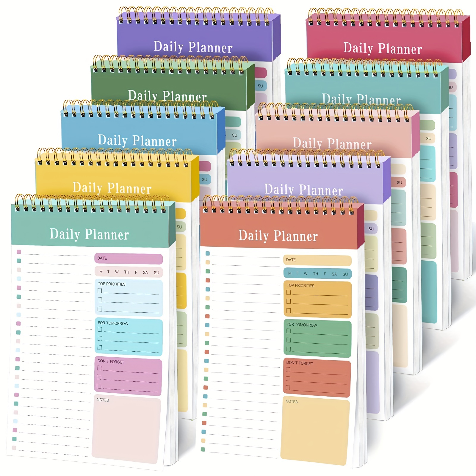 Daily Planner Undated Minimalism Planner 52 Sheets Academic Agenda With To  Do List, Follow Up, Appointment, Schedule And Notes, 100gsm Paper