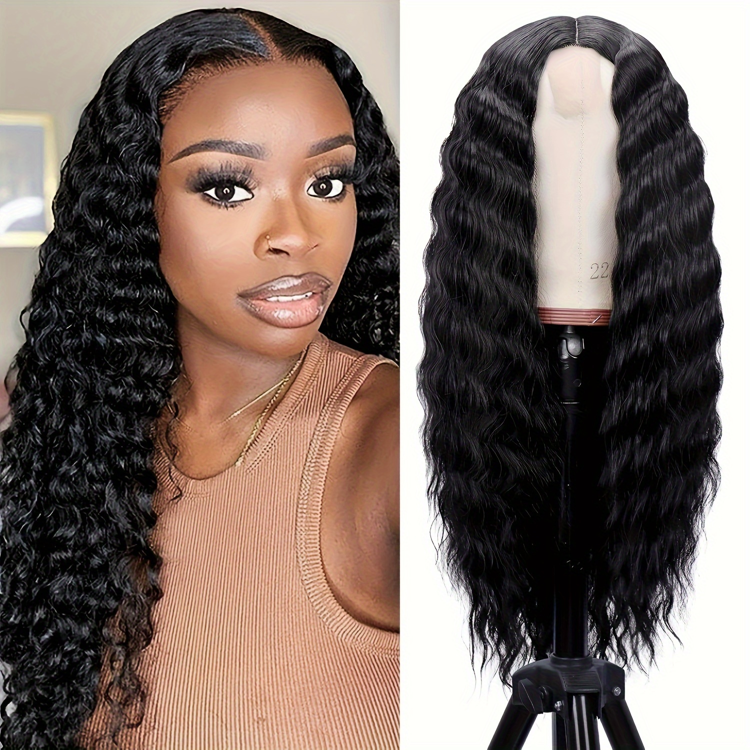 Natural looking synthetic lace front outlet wigs