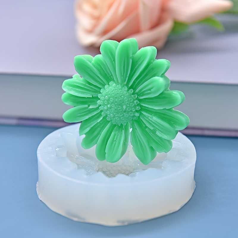 Hibiscus Flower Soap Molds Silicone Rectangle DIY Mould for Soap Making