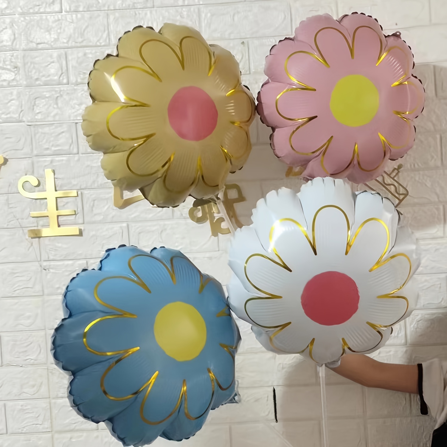  9Pcs Sun Flower Foil Balloons, Smiley-face Sun Birthday Number  Foil Balloon, Sun Birthday Party Supplies Summer Themed Party Decoration  (2nd) : Toys & Games