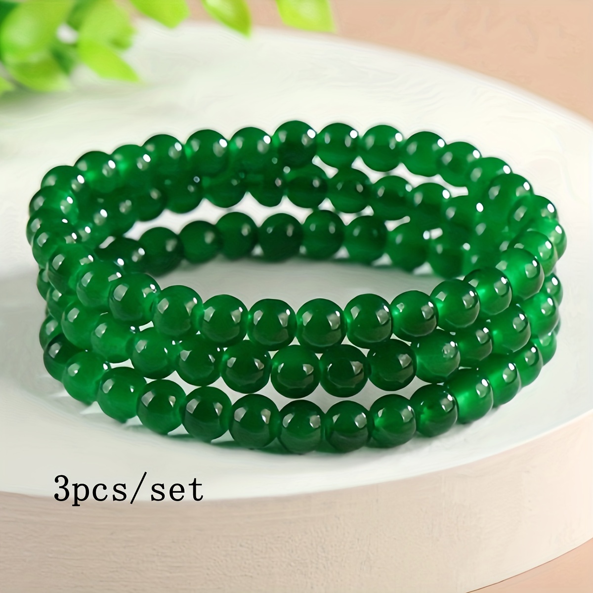 Dark green bracelet sale