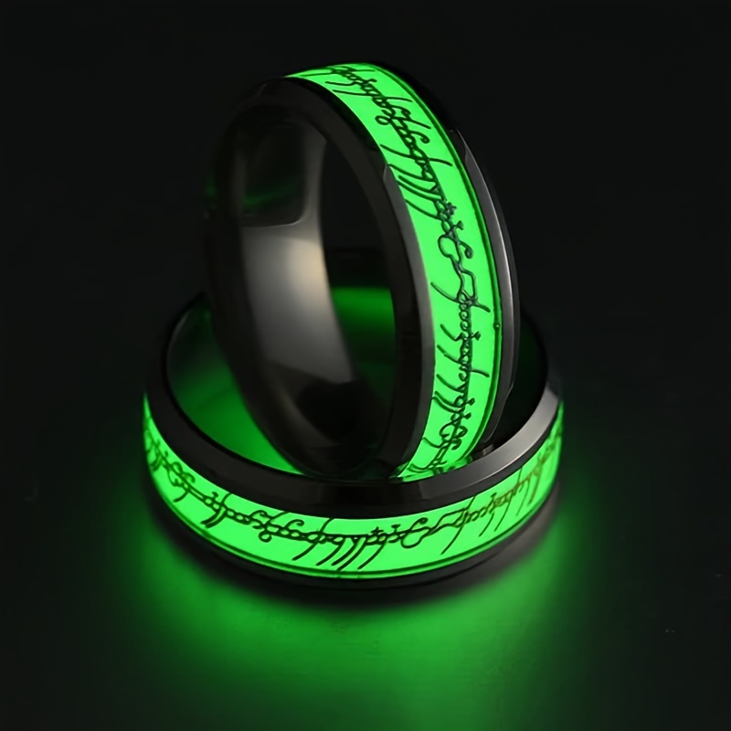 Glows Cracks Rings Shining Luminous Glow Ring Glowing In The Dark Jewelry  Unisex Decoration For Women