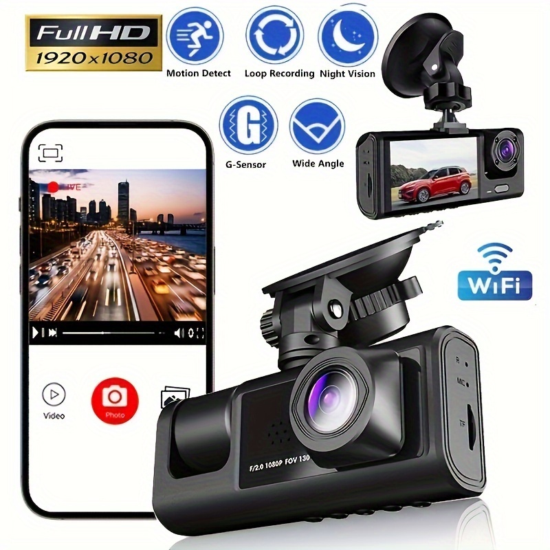 Built in Wifi Dash Cam Front And Inside dash Camera For Cars - Temu