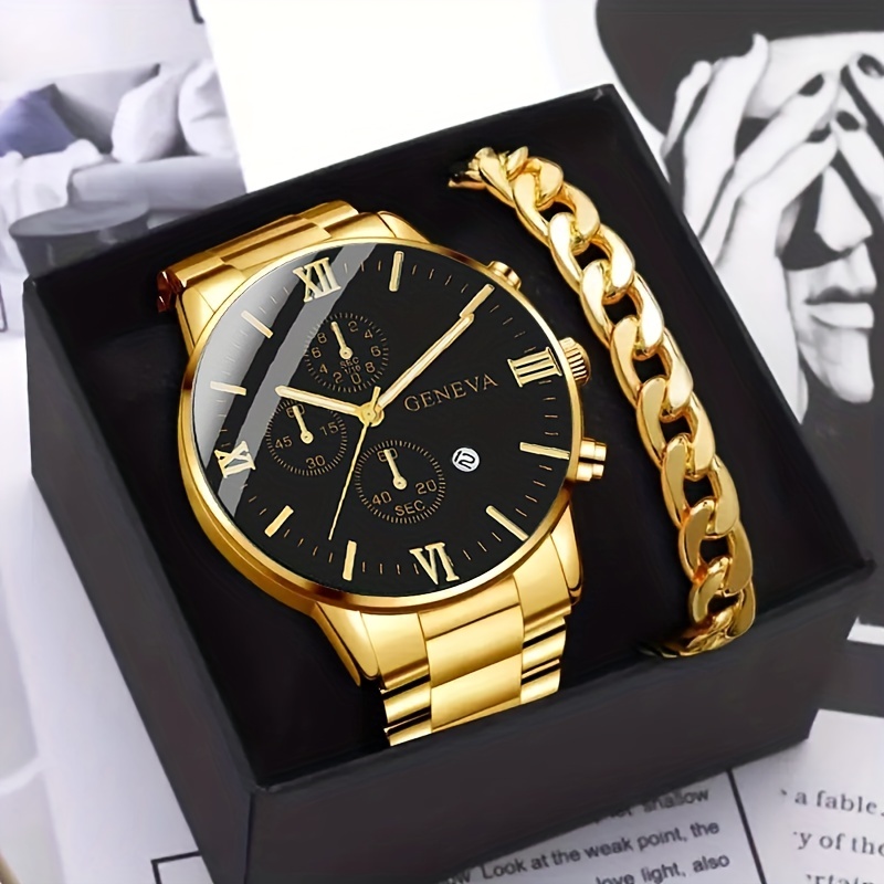 Men Cool Black Diamond Watch Business Quartz Watches Men Luxury Watch Gold  Watch Rose Gold Watch Uhr Herren