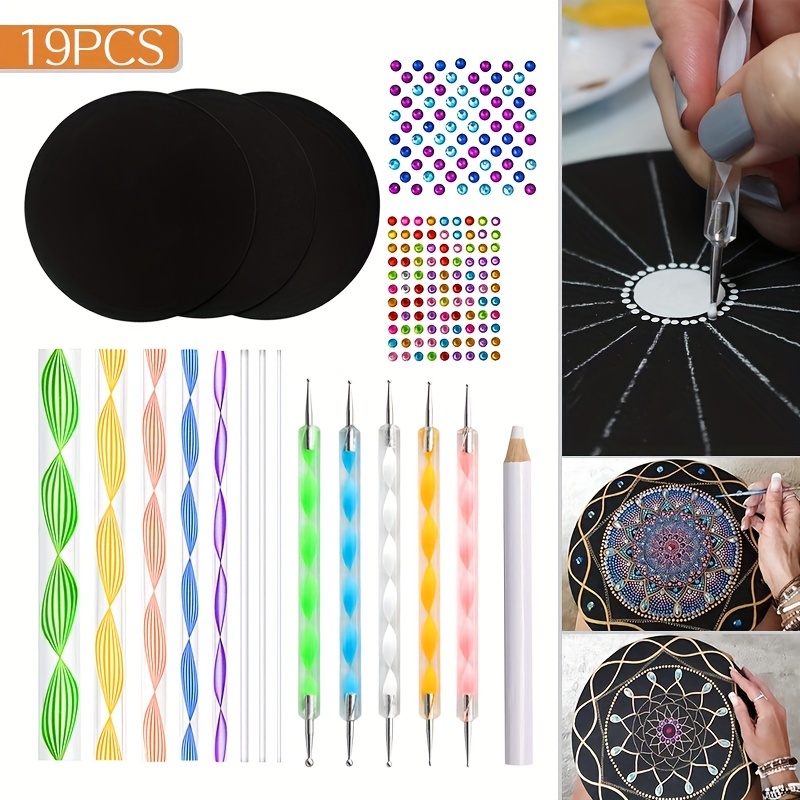Mandala Dot Painting Tools Painting Set With Zipper Storage - Temu