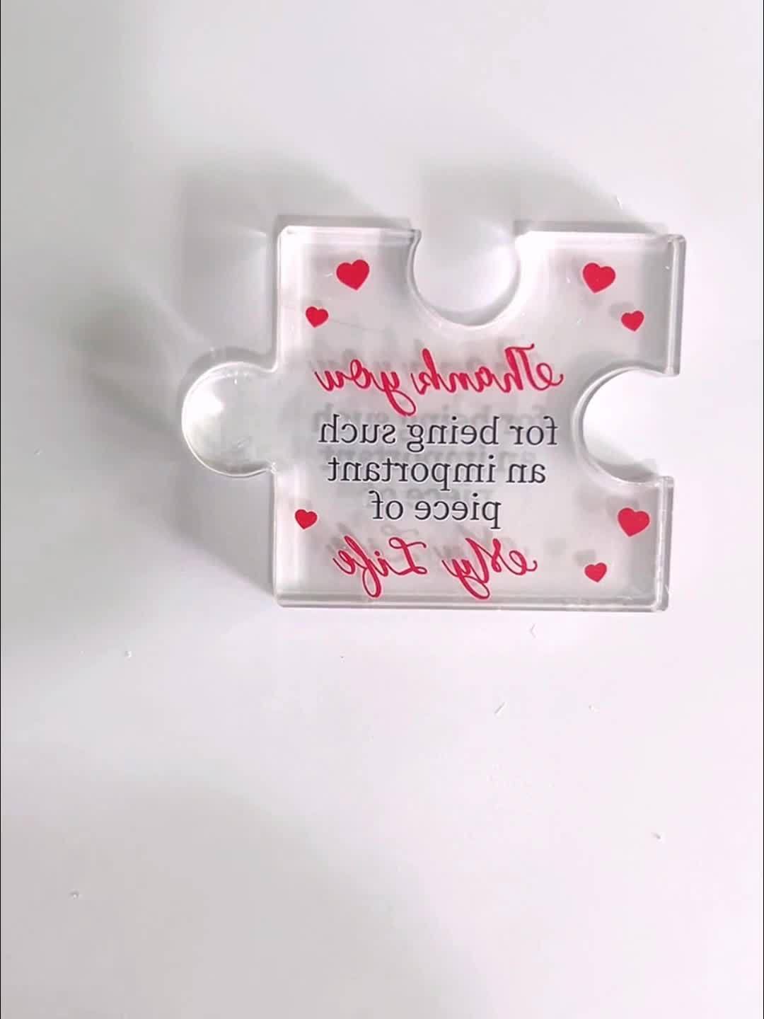 Engraved Puzzle Mum Sweet Present Engraved Acrylic Block Puzzle Mumr's Gift