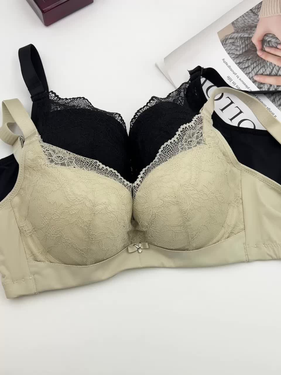 HTNBO Women's Plus Size Seamless Push Up Bra Lace Comfortable Breathable  Base Underwear Daily Wear Bras Funny Shirts Women's from $13 