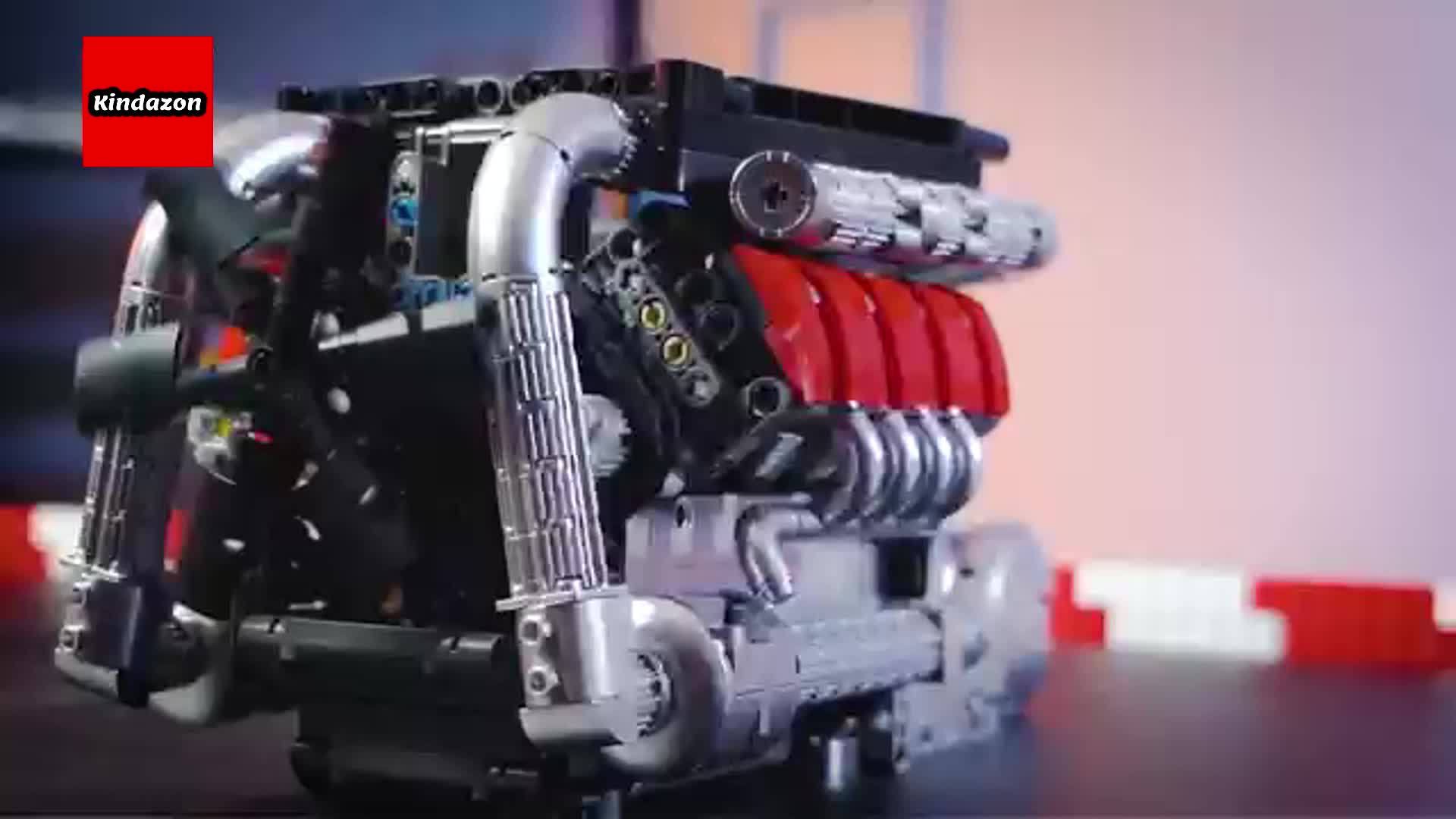 v8エンジーブロックセット（1169個） エンジン+ 組み立ておもちゃ 自分