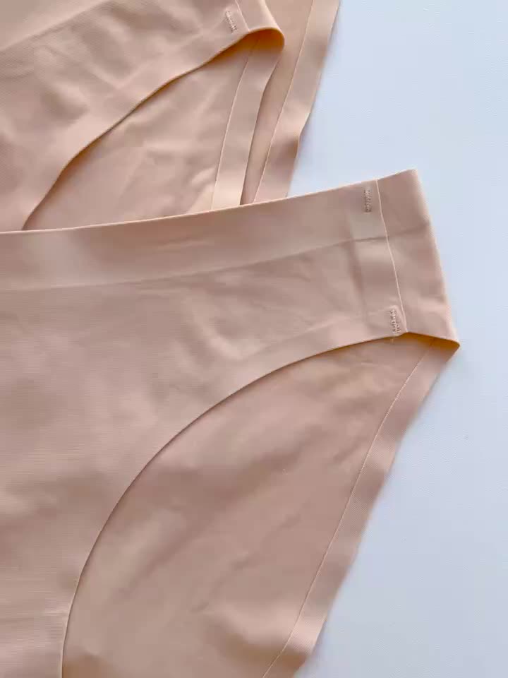 Solid Seamless Briefs Breathable Simple Intimates Panties - Temu
