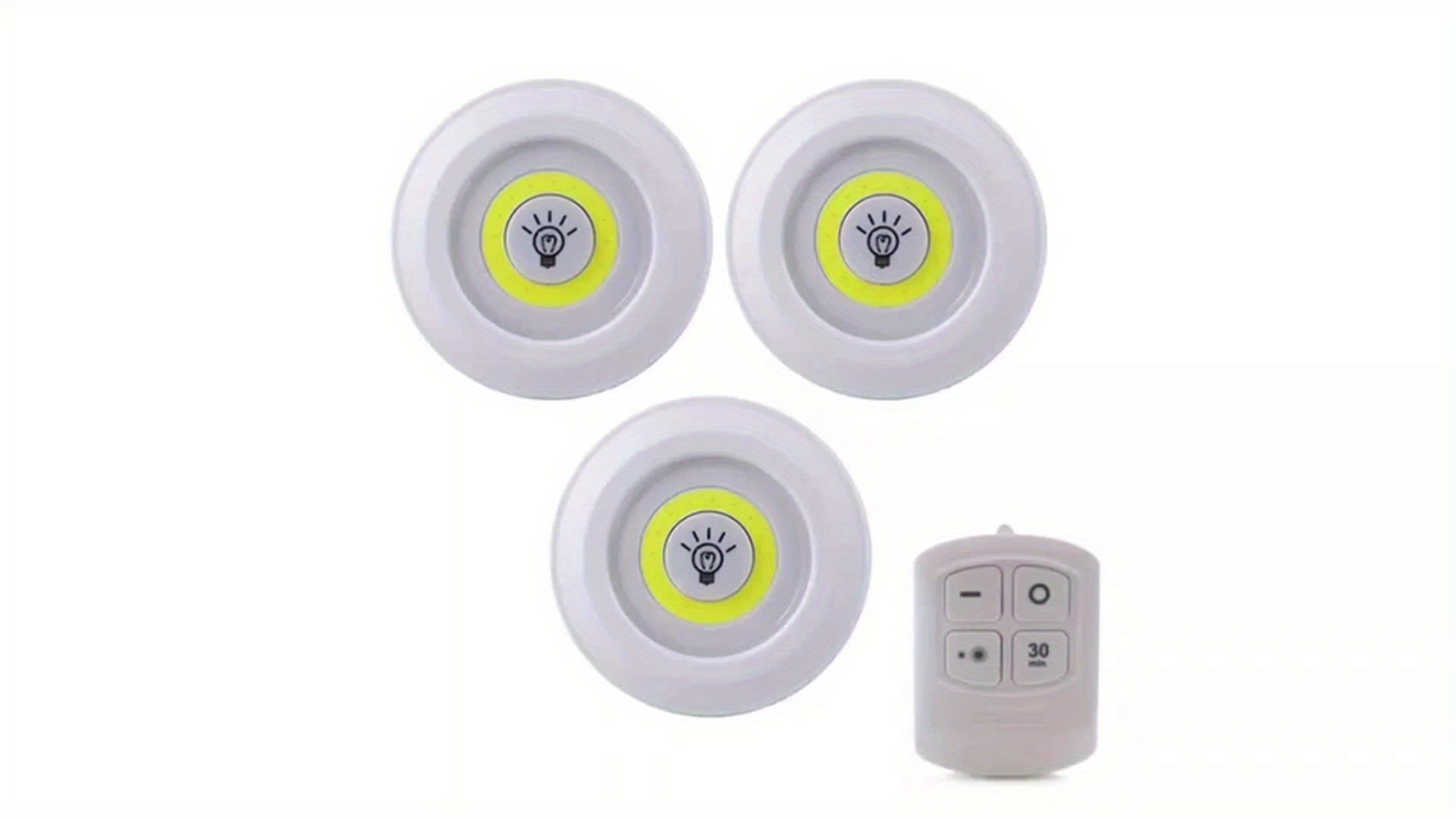 6pcs/3pcs Luces LED inalámbricas inteligentes para armario COB Luz nocturna  con control remoto - Perfecto para armario, cocina y más