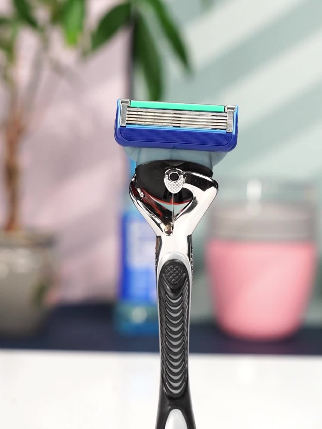 5-Layer Reusable Stainless Steel Safety Razor Shaving Set