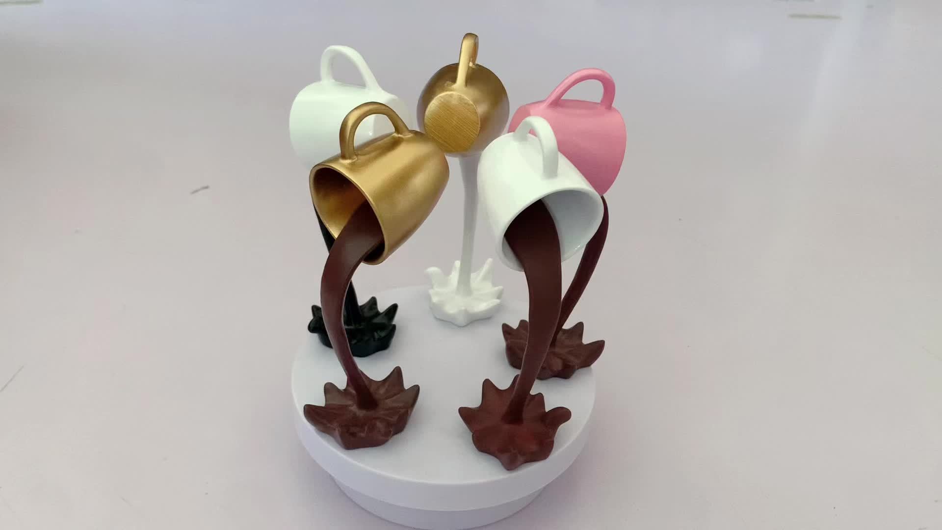 Novelty Kitchen Gifts Floating Coffee Cup Sculpture Creative 3D Coffee Cup  Design Pouring Liquid Coffee Mug Kitchen Home Decor Gift For Coffee Lover  P230428 From Thomas_store, $15.4