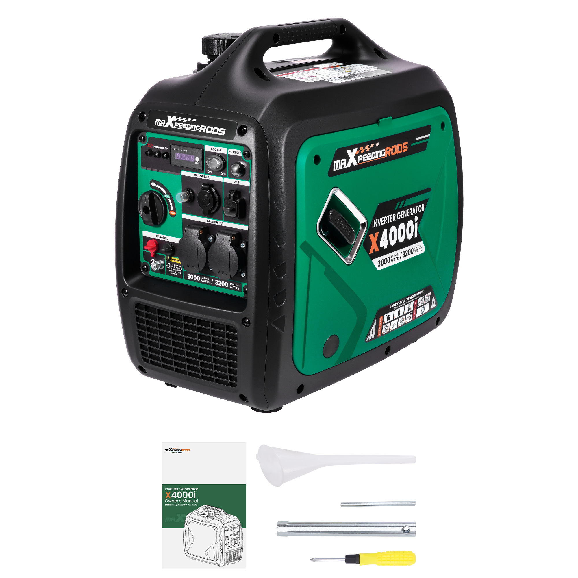 3kw Portable , Rv Ready, For Outdoor Camping Trailer Event Commercial Mobile Power Supply Backup Event, Gas Powered
