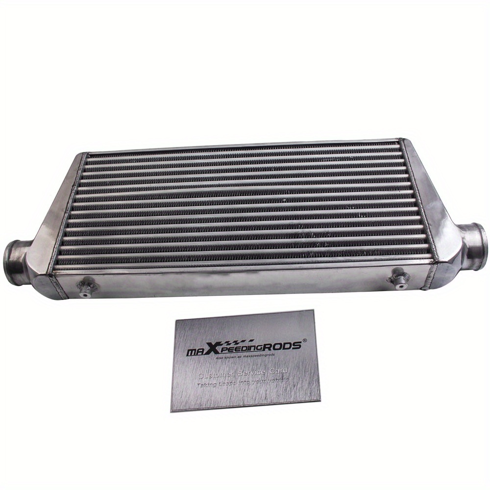 Universal Turbo Intercooler 600 X 76 Mm 3" Inlet Outlet Tube And Fin