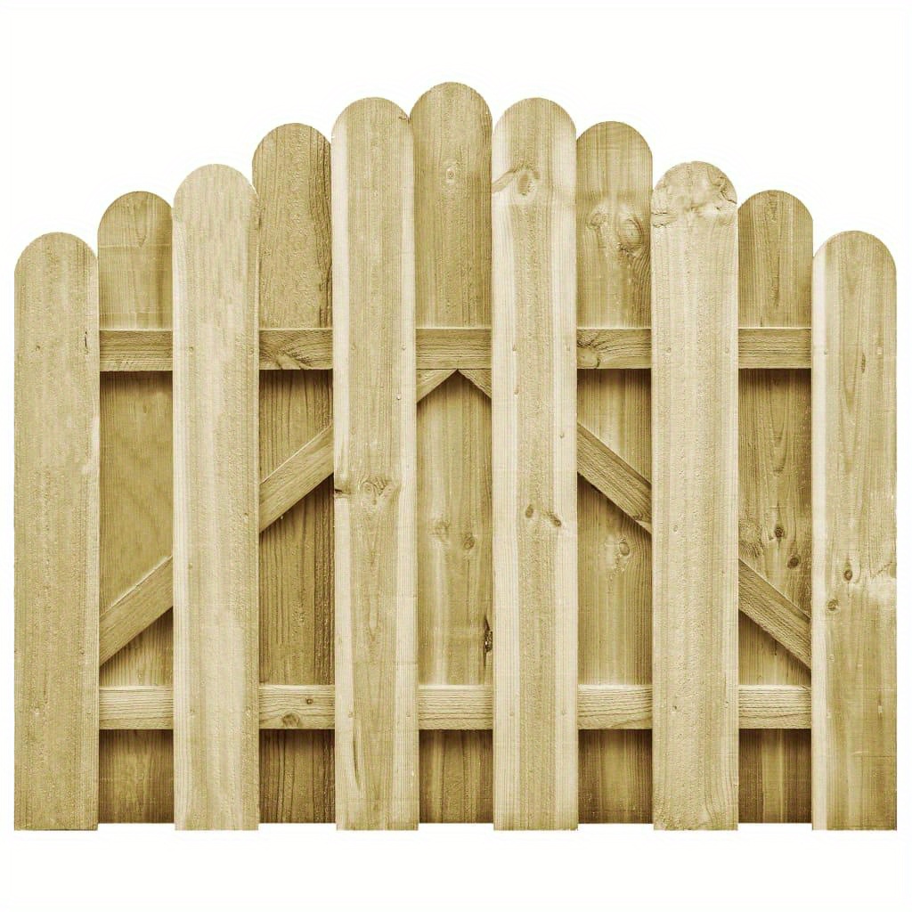 Image of Garden Gate Impregnated Pinewood 100x75 Cm